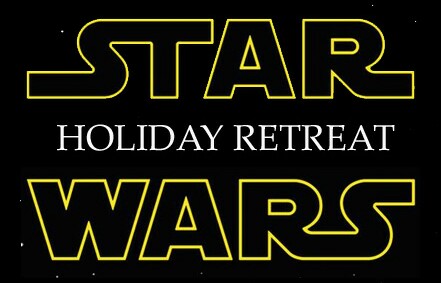 star wars logo with Holiday Retreat included